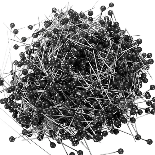800 alfileres de costura, alfileres redondos de 1.5 pulgadas, alfileres perlados, alfileres de perlas, alfileres de modista, alfileres de acolchado