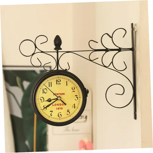Miniatura 5 de Cabilock Reloj de pared decorativo grande de péndulo rústico para sala de estar, decoración del hogar, oficina, dormitorio