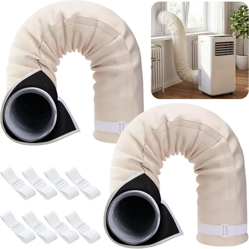 Miniatura 15 de Cubierta de manguera de aire acondicionado, cubierta de ventilación de conducto de manguera de CA, cubierta aislada para CA portátil para mangueras