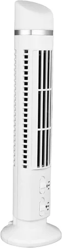 Miniatura 10 de Ventilador de torre sin aspas, ventilador de escritorio vertical USB para estudiantes, oficina en casa, ventiladores de torre (negro)