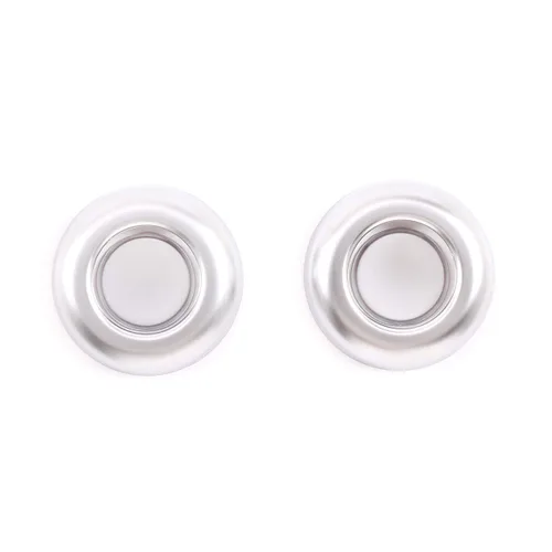 Miniatura 6 de Cubierta de plástico ABS para decoración de botón de interruptor de asiento de automóvil para Land Rover Defender 110 2020 para Defender 90 plateado