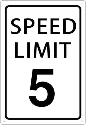 Miniatura 7 de KONEDMIX Señal de límite de velocidad de 25 mph, señal de tráfico lenta, carretera y calle, 25 señales de 8 x 12 pulgadas Límite de velocidad 25