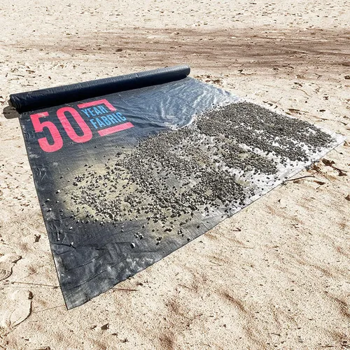 Miniatura 11 de Sandbaggy Tela tejida geotextil para paisaje, tela de 50 años* para estabilización del suelo y contrapiso para adoquines, calzada, caminos