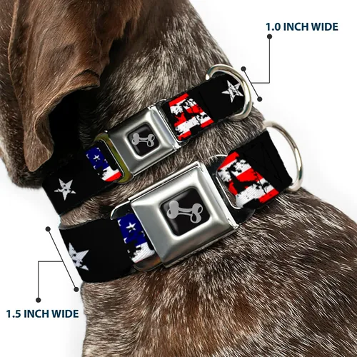 Miniatura 2 de Buckle Down "Bandera de EE. UU. Collares para perros., Varios