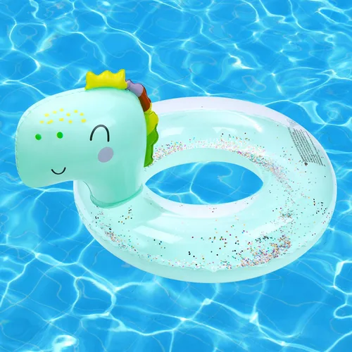 Anillo de natación inflable, lindo dinosaurio sirena, unicornio, ratón, flotadores de piscina, balsa de tubo, bañera de agua, juguetes de fiesta en