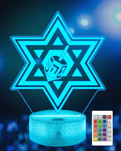 Miniatura 11 de Attivolife Luz Nocturna de Ilusión 3D de Jesús, Lámpara LED Óptica del Sagrado Corazón de Jesús con 16 Cambios de Color, Control Remoto + Jesús2