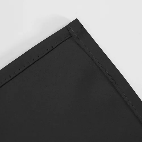 Miniatura 8 de LEMOMO Cortinas opacas negras para cocina, 42 x 45 pulgadas, juego de 2 paneles de cortinas opacas con bolsillo para cortinero para ventana pequeña