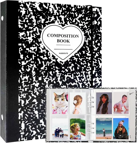 Miniatura 8 de Carpeta A5 Kpop - Álbum de tarjetas fotográficas con 20 fundas interiores de 3 pulgadas para álbum de fotos en hojas sueltas, recargable, 6 anillos
