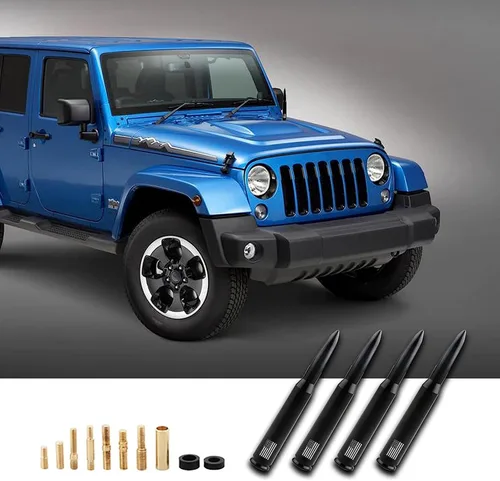 Miniatura 7 de gunhunt 1 PC Diseño de Bandera Americana Antena para Coche y Camión, Antena de Bala para Coche y Camión, Diseño Antirrobo Mejora la Señal Reemplazo