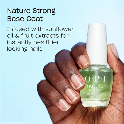 Miniatura 2 de OPI Nature Strong Natural Origin 3-Step System Botanical Base Coat, Top Coat, and Various Nail Polish Colors High Shine + Color Protection