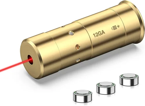 Miniatura 10 de CVLIFE Bore Sight Laser 223 5.56mm/9mm/.243.308/12 Calibre/7.62x39mm/.45 acp Visor Láser Rojo