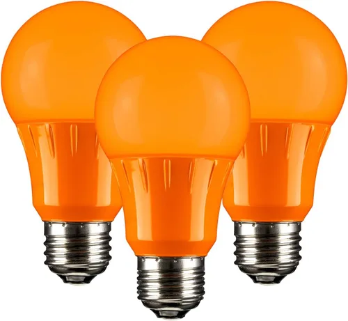 Sunlite 40452 - Foco de luz LED de color A19, 3 W (equivalente a 25 W), base mediana E26, no regulable, certificación UL, decoración de fiestas,