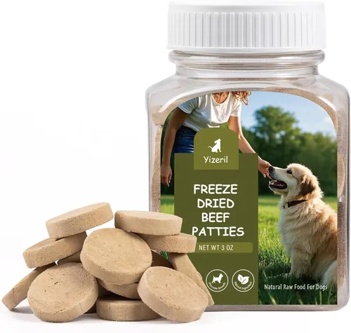 Miniatura 13 de Mezcla de carne liofilizada 5 en 1 para perros y gatos – Pollo, pato, salmón, yema de huevo e hígado, ingredientes naturales para mascotas, sin