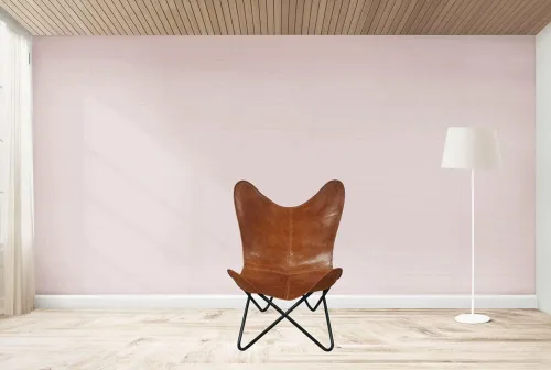 Miniatura 2 de Silla de mariposa de cuero marrón de color bronceado, silla de mariposa hecha a mano, marco plegable con recubrimiento en polvo