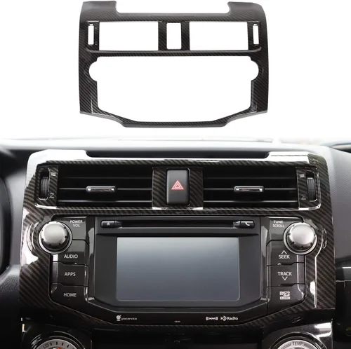 Voodonala Para 4Runner ABS Control Central Navigation Dashboard Instrumento Fascia Panel Cubierta Trim para 2010-2019 Toyota 4Runner Accesorios