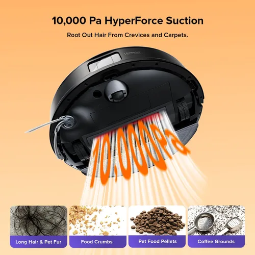 Miniatura 4 de roborock Robot aspirador y trapeador Q10 S5+, succión de 10,000 Pa, mejorado desde Q8 max+, 70 días de autovaciado, evita obstáculos, trapeador