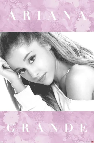 Miniatura 11 de Trends International Ariana Grande - Póster de pared floral, 14.725 x 22.375 pulgadas, versión enmarcada de madera de granero