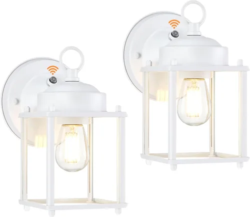 Miniatura 8 de GRUENLICH Aplique de Pared para Exteriores, Accesorios de Iluminación de Pared Exteriores con Vidrio Transparente, Iluminación de Porche Frontal