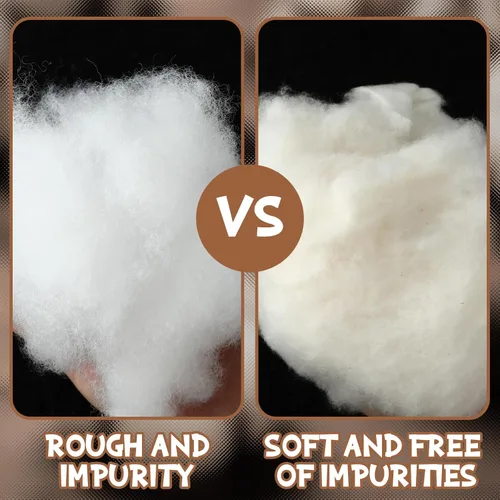 Miniatura 3 de Relleno de Algodón de 250g/0.55lb para Animales de Peluche, Almohada Suave, Relleno de Fibra de Algodón Natural, para Juguetes, Decoraciones