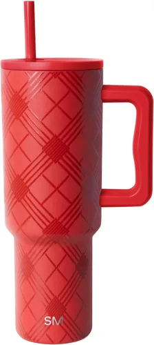 Miniatura 29 de Simple Modern Trek - Vaso de Navidad de 40 onzas con asa y tapa con pajilla, taza de viaje aislada de acero inoxidable apta para portavasos, regalos