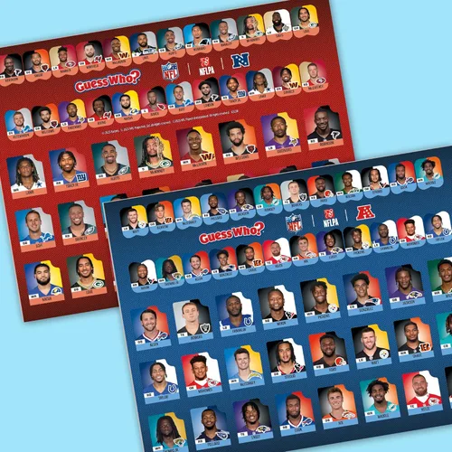 Miniatura 4 de Adivina quién? Juego de mesa edición NFL Juego de mesa NFL oficialmente licenciado para niños y familias A partir de 6 años 2 jugadores 15