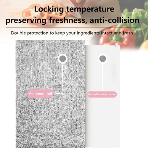 Miniatura 7 de SMILCO Bolsas aislantes reutilizables para cajas térmicas, forros metalizados, lonchera, caja de alimentos, bolsa de compras, forro aislante