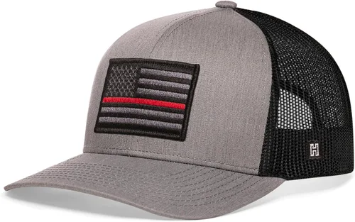 Miniatura 2 de HAKA Sombrero de la bandera estadounidense, sombrero de camionero de Estados Unidos para hombres y mujeres, gorra de béisbol ajustable, malla a