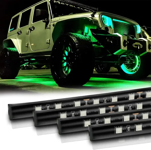 Miniatura 7 de Tira de luz LED de 12 V de 12.7 pulgadas, impermeable, color azul, tiras de luz LED para automóvil, carrito de golf, motocicletas, camiones, barcos