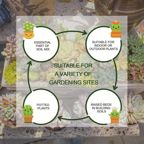 Miniatura 6 de Vermiculita hortícola de 8 cuartos a granel, vermiculita orgánica para plantas, vermiculita de grado curso para jardinería, plantas