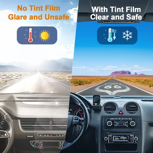 Miniatura 3 de Película tintada de ventana para automóviles, protección de privacidad, película automotriz 35% VLT de nano cerámica para parabrisas delantero
