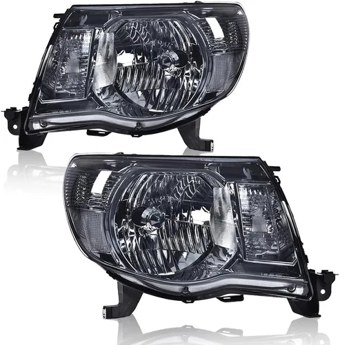 Miniatura 8 de GRAND ORANGE Par de faros delanteros compatibles con Toyota Tacoma 2005 2006 2007 2008 2009 2010 2011 lente transparente cromado carcasa ámbar