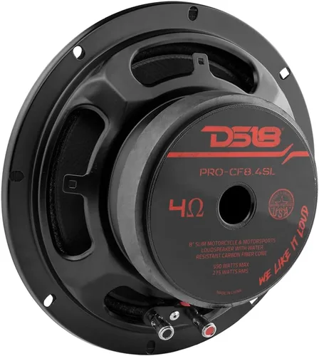 Miniatura 9 de DS18 PRO-CF8.4SL Altavoz de Graves-Medios de Cono de Fibra de Carbono Poco Profundo de 8" Resistente al Agua 275 Vatios Rms 4-Ohm - Excelente
