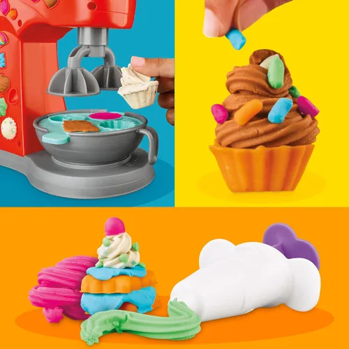 Miniatura 3 de Play-Doh Kitchen Creations Juego de Mezclador Mágico, Mezclador de Juguete con Accesorios de Cocina de Juguete, Artes y Manualidades para Niños de 3