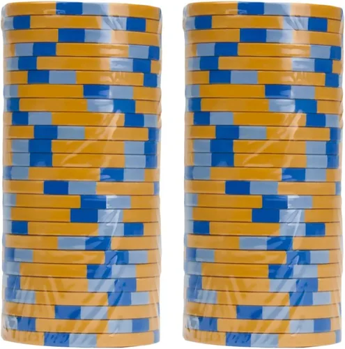 Miniatura 2 de Claysmith Gaming Paquete de 50 fichas de póquer Monaco Club, compuesto de arcilla pesada de 0.48 oz