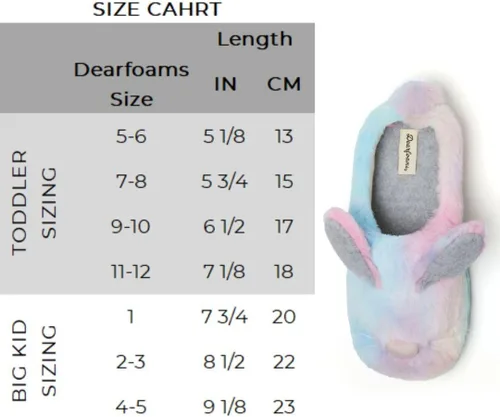 Miniatura 5 de Dearfoams Easter Basket Stuffers Gifts for Kids Family Matching Fuzzy Bunny Slippers