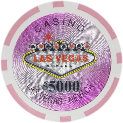 Miniatura 6 de Brybelly Las Vegas Casino Poker Chip Heavy 0.49 oz Clay Composite – Paquete de 50