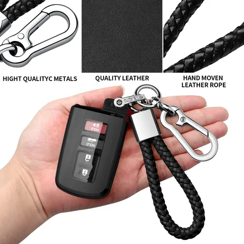 Miniatura 6 de Funda compatible con llavero para llave de Toyota, de TPU suave de alta calidad y protección de 360 grados, para Tacoma Sequoia Tundra 4Runner