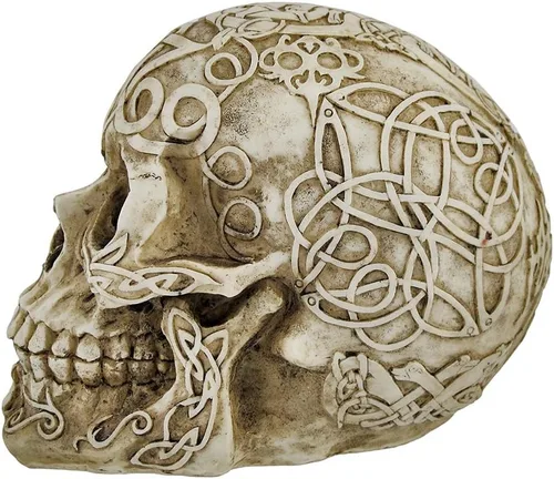 Miniatura 2 de Private Label estatua celta pagana de cráneo humano