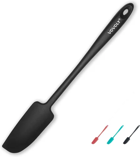 Espátula de tarro de silicona, raspador de goma pequeño, espátulas de silicona resistente al calor, sin costuras, utensilios de cocina