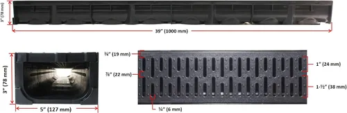 Miniatura 2 de URA WATER - Conector de cuatro vías para desagüe de plástico negro Serie UA-100