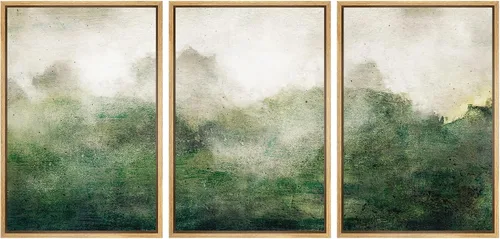 Miniatura 102 de SIGNFORD Impresión en Lienzo Enmarcado Conjunto de Arte de Pared Arte Abstracto Terroso en Tonos Marrón Profundo y Beige Arte Moderno Decorativo