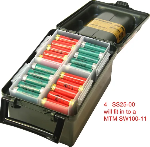 Miniatura 3 de MTM SS25-00 Shell Stack 25 - Caja de almacenamiento compacta redonda, transparente, pequeña, fabricada en Estados Unidos