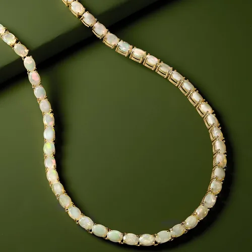 Miniatura 4 de Ross-Simons Gemstone Tennis Necklace in Sterling Silver