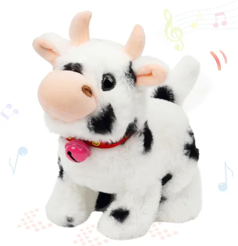 Miniatura 44 de Hopearl - Juguete de peluche electrónico interactivo de unicornio con sonidos y movimientos, camina y tiene un cuerno luminoso; regalo para niños