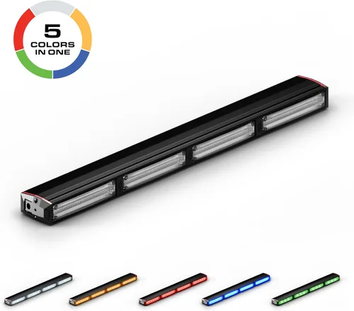 Miniatura 2 de Feniex Quantum 400 Lightstick Un solo color Módulos programables rojo-azul-ámbar-blanco-verde 108 LED, LED superbrillantes de 3 W, clase SAE 1