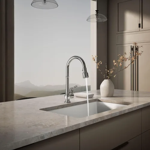 Miniatura 4 de Kohler k-99260 – 2BZ artefactos de un solo orificio fregadero de cocina llave con boquilla plegable de 17-5/8 pulgadas y 3 funciones de rociador