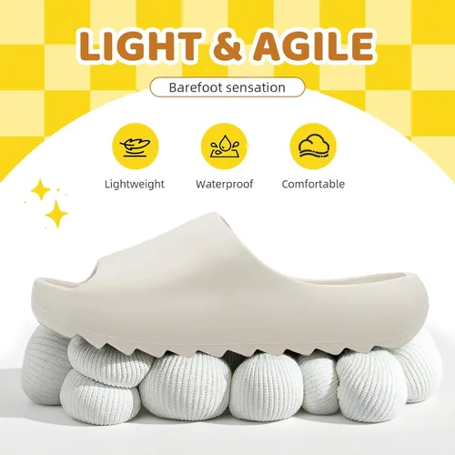 Miniatura 2 de Sandalias acolchadas para mujeres, hombres y niños, cómodas, antideslizantes, suaves, impermeables, para baño, ducha, sandalias acolchadas de suela
