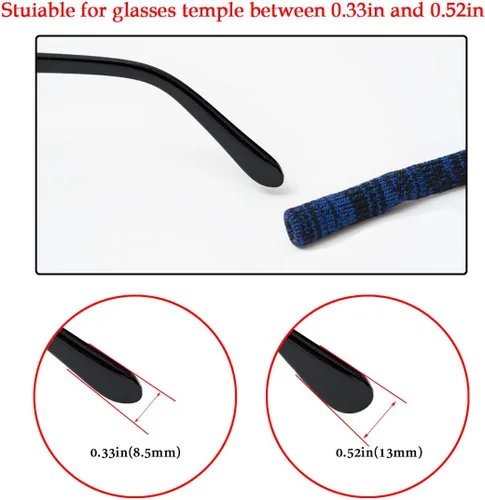 Miniatura 3 de Correa ajustable para lentes (paquete de 6) para lentes de sol, para hombres y mujeres Paquete de 6 (colorido)