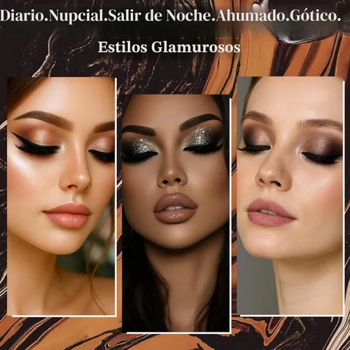 Miniatura 7 de Prism Makeup Paleta de maquillaje de sombra de ojos mate Pro 18 colores con brillo pigmentado y purpurina, sombra en polvo ahumada larga duración e
