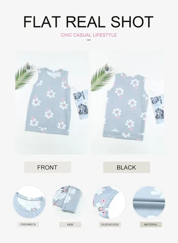 Miniatura 4 de Ecrocoo Blusa casual de verano con cuello redondo y bloques de color para mujer